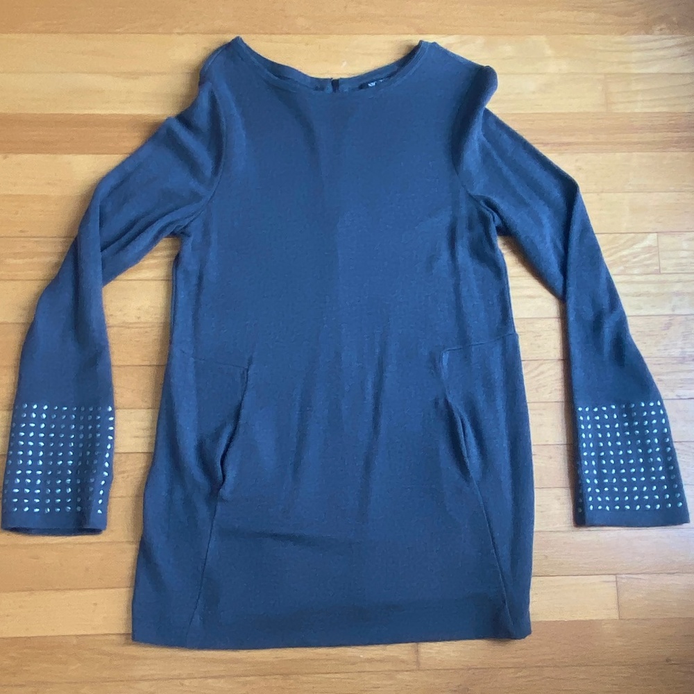Nic & Zoe gray knit tunic,  small